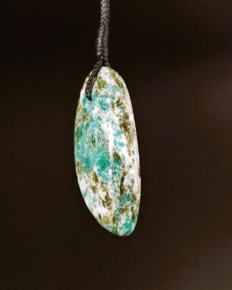 Hand Carved Aotea Stone - Pendant