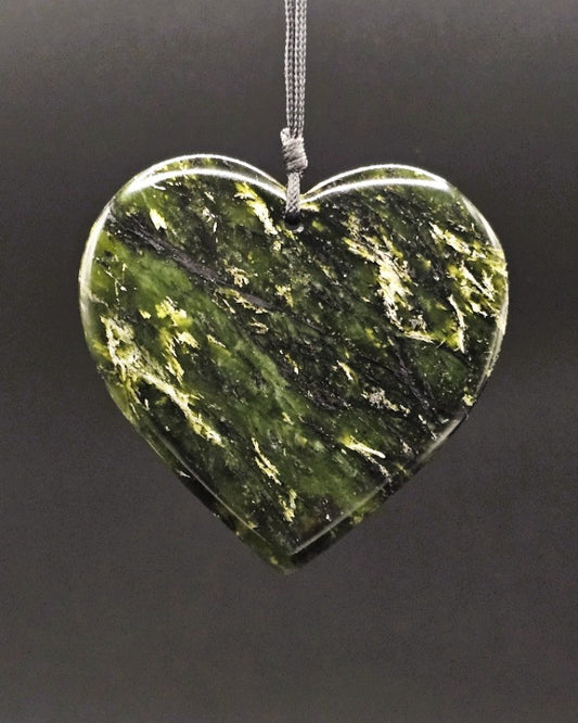 Hand Carved Pounamu Heart