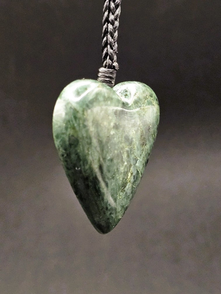 Hand Carved Pounamu Heart