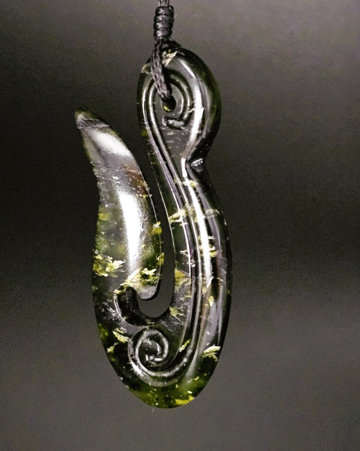 Hand Carved Pounamu Hei Matau