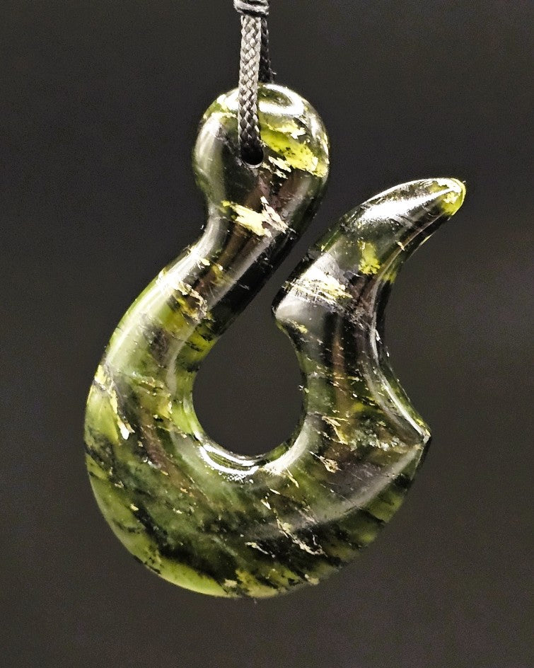 Hand Carved Pounamu Hei Matau