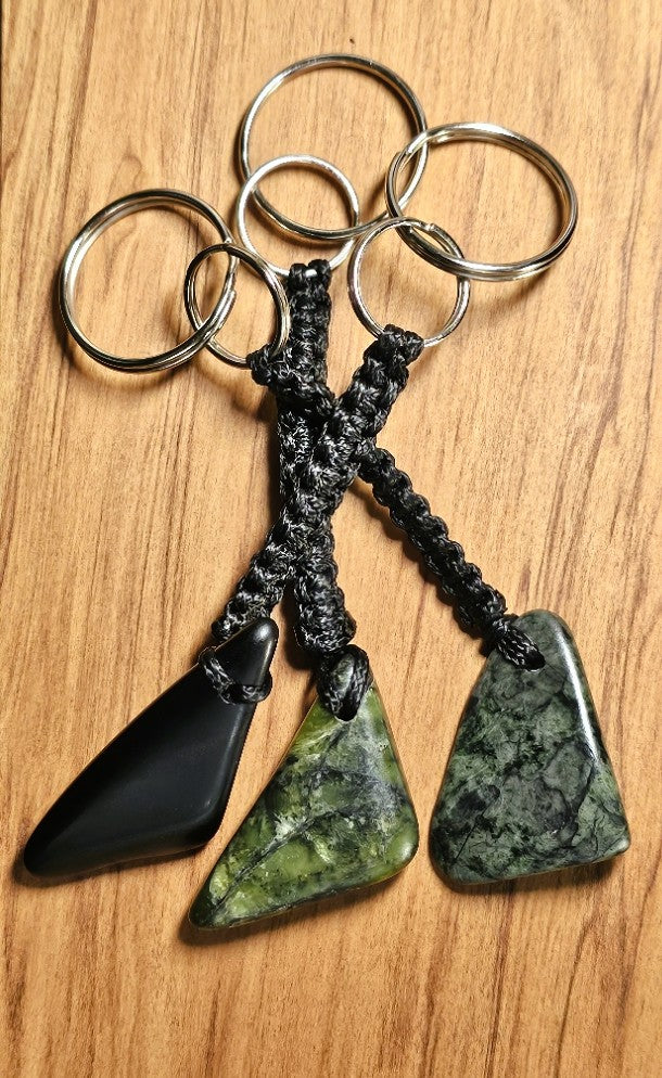Hand Carved Pounamu Keyrings Collection