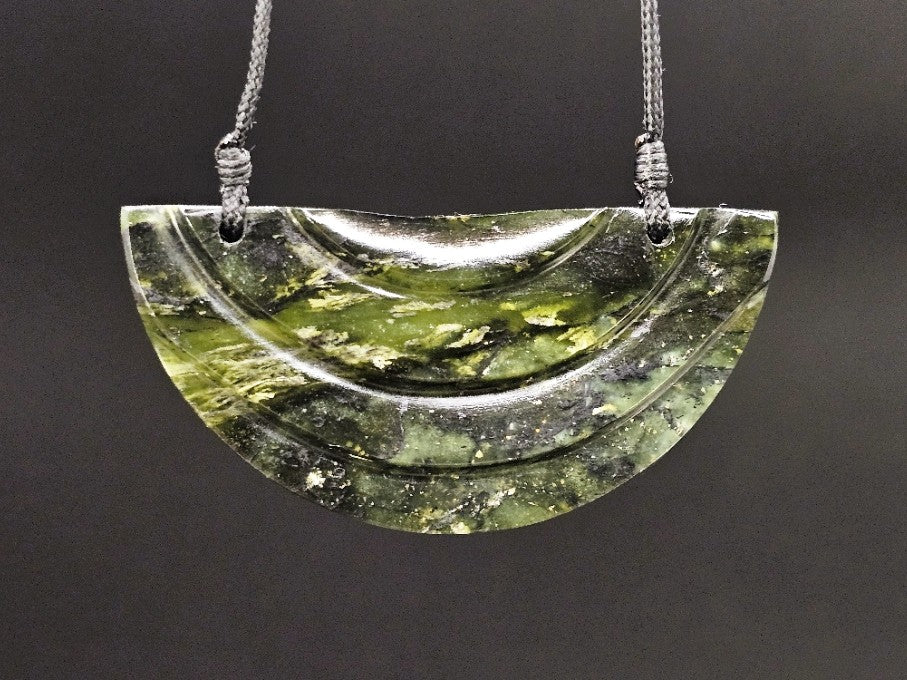 Hand Carved Pounamu Kōuma - Breastplate