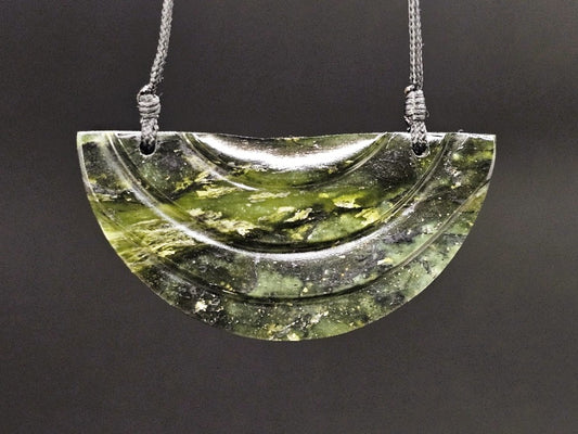 Hand Carved Pounamu Kōuma - Breastplate