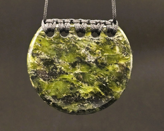 Hand Carved Pounamu Kōuma - Breastplate
