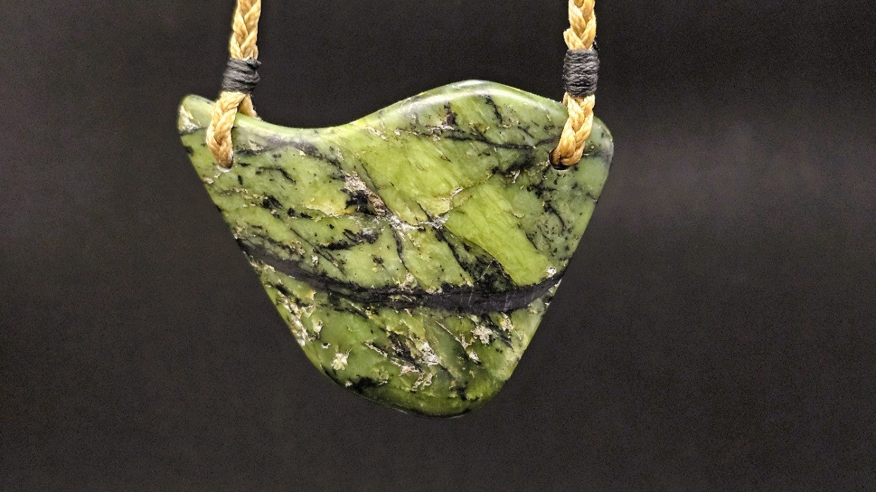 Hand Carved Pounamu Kōuma - Breastplate