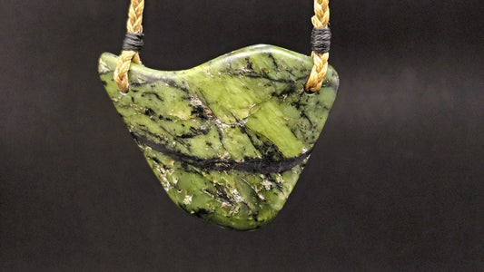 Hand Carved Pounamu Kōuma - Breastplate