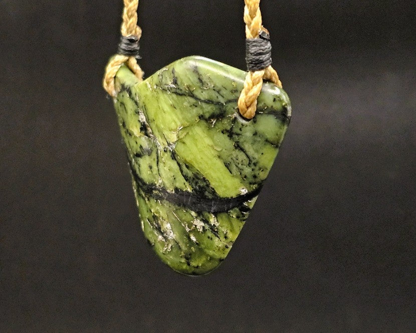 Hand Carved Pounamu Kōuma - Breastplate