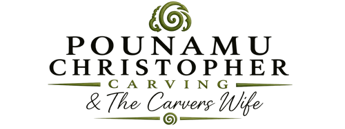 Pounamu Christopher Carving & the Carvers Wife