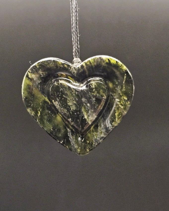 Hand Carved Pounamu Heart