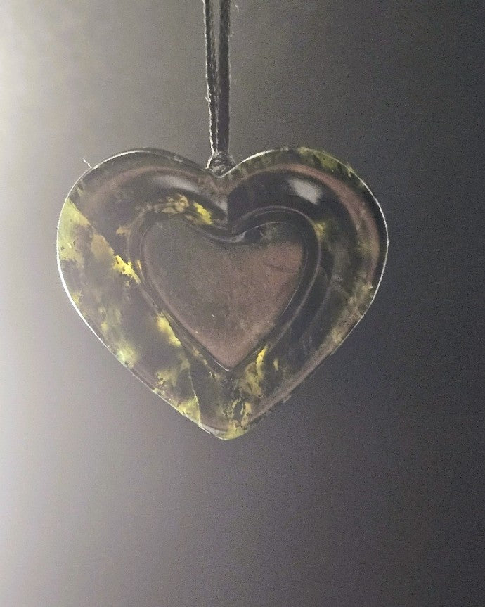 Hand Carved Pounamu Heart
