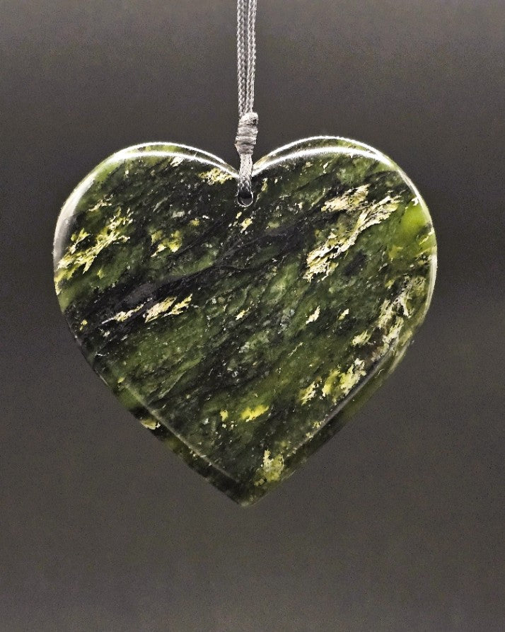 Hand Carved Pounamu Heart