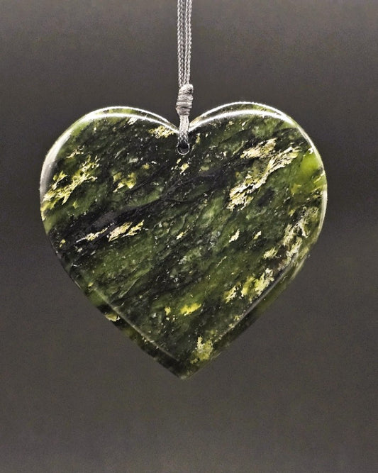 Hand Carved Pounamu Heart
