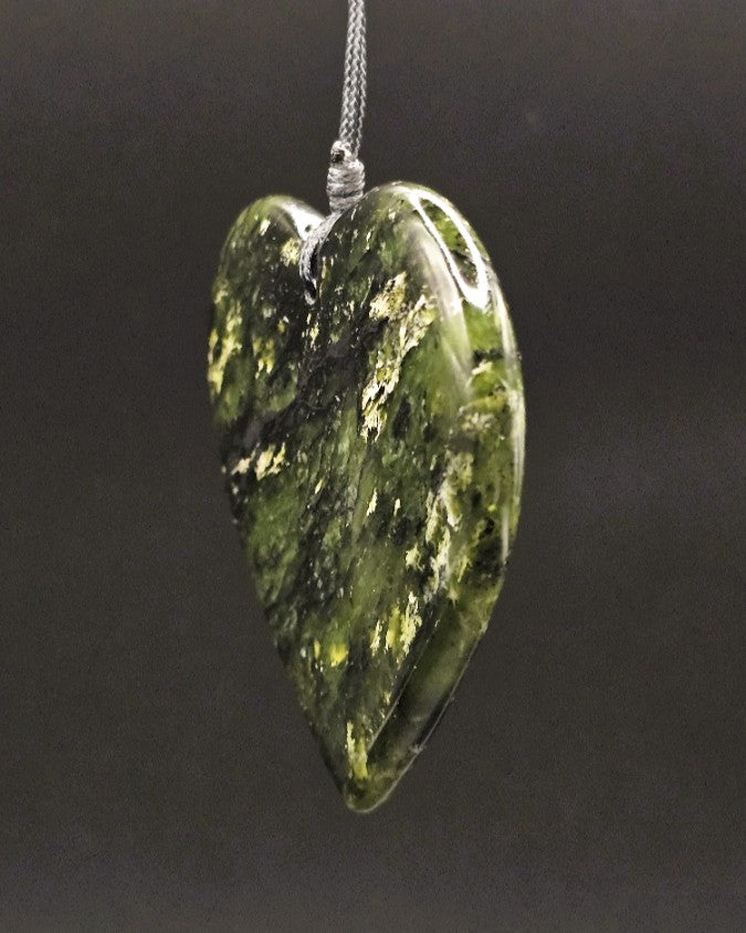 Hand Carved Pounamu Heart