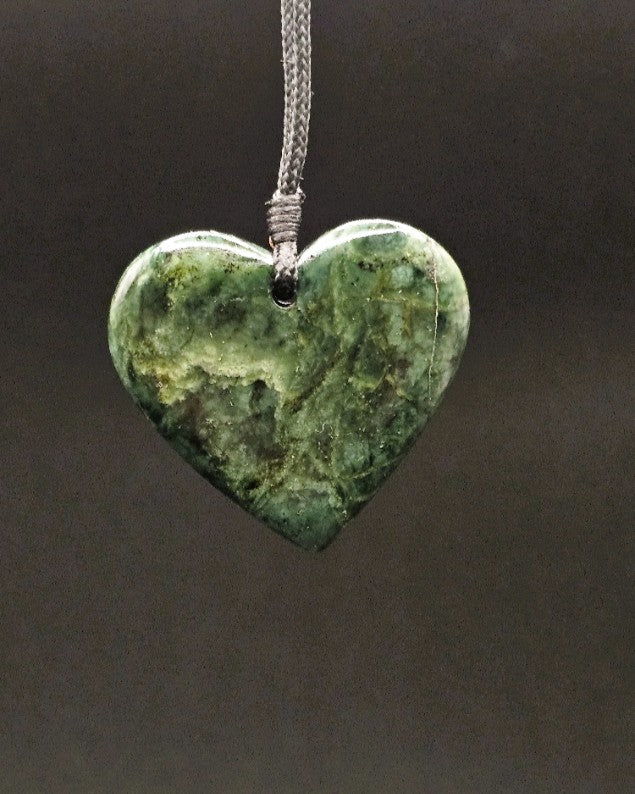 Hand Carved Pounamu Heart