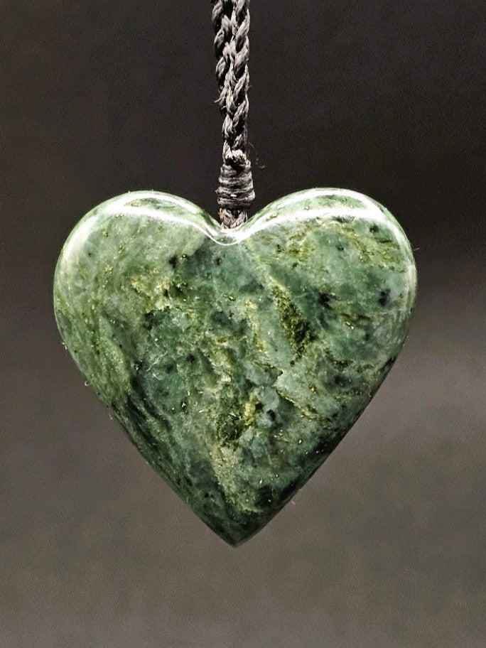Hand Carved Pounamu Heart
