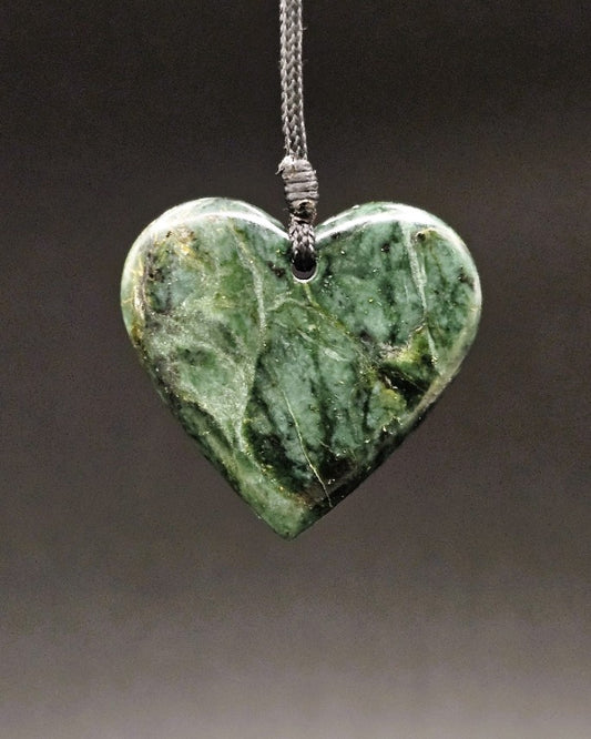 Hand Carved Pounamu Heart