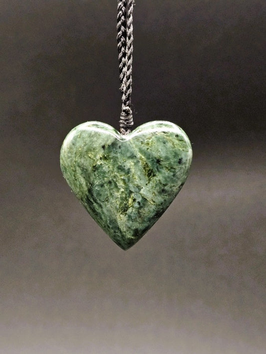 Hand Carved Pounamu Heart