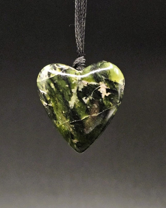 Hand Carved Pounamu Heart