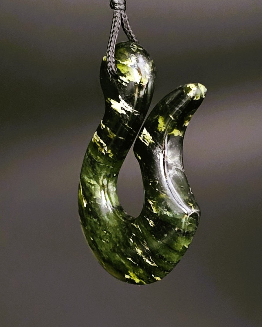 Hand Carved Pounamu Hei Matau