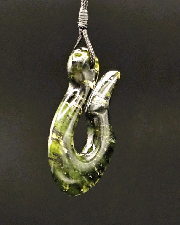 Hand Carved Pounamu Hei Matau