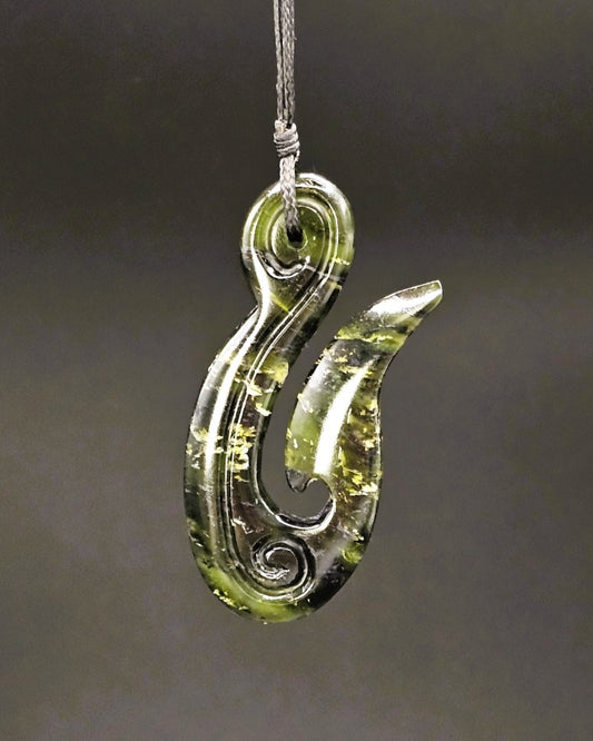 Hand Carved Pounamu Hei Matau