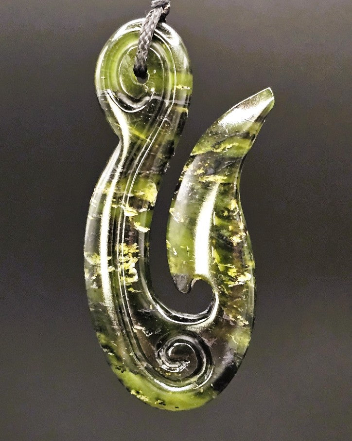 Hand Carved Pounamu Hei Matau