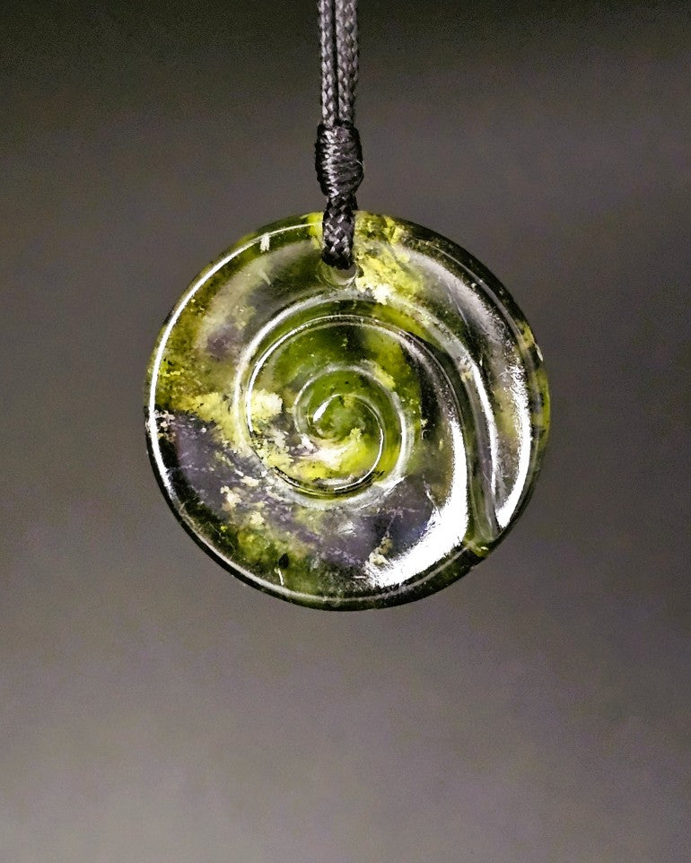 Hand Carved Pounamu Koru