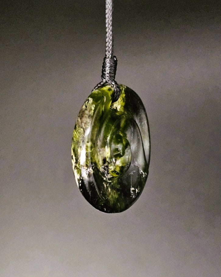 Hand Carved Pounamu Koru