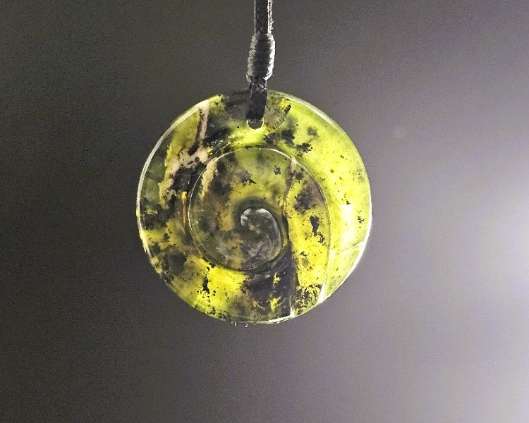 Hand Carved Pounamu Koru