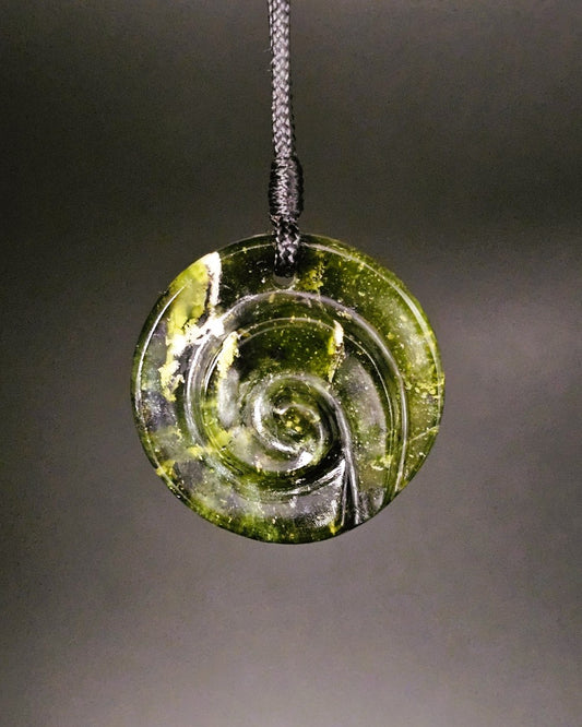 Hand Carved Pounamu Koru