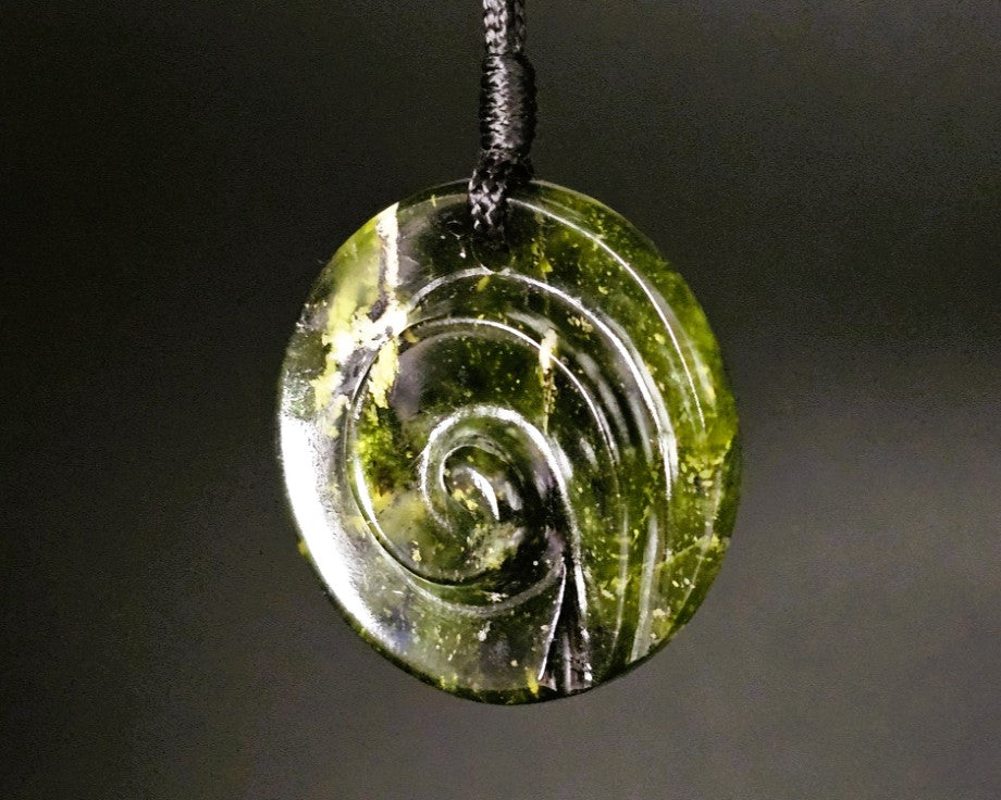 Hand Carved Pounamu Koru