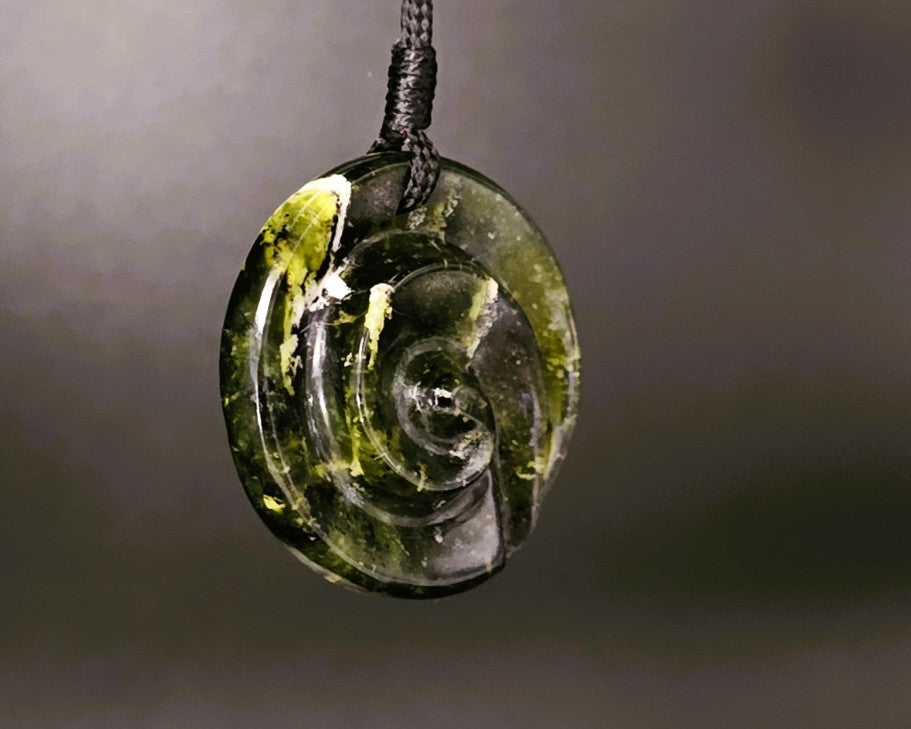 Hand Carved Pounamu Koru