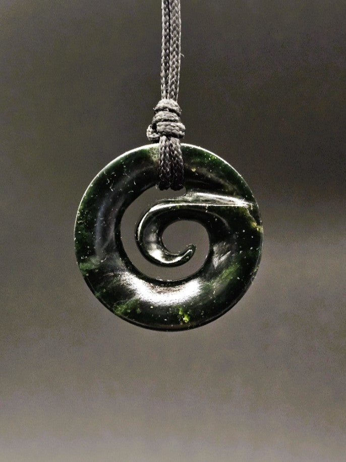 Hand Carved Pounamu Koru