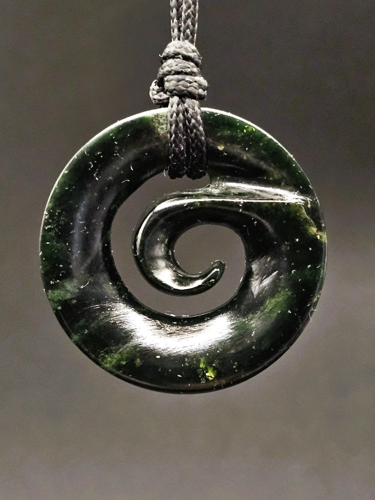 Hand Carved Pounamu Koru