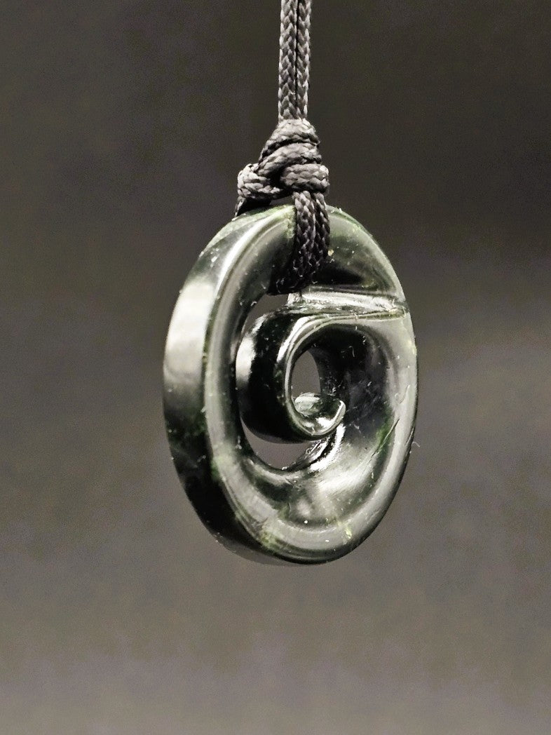 Hand Carved Pounamu Koru
