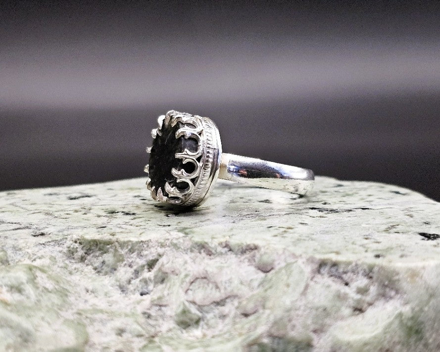 Hand Crafted Pounamu & Sterling Silver Ring