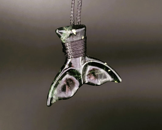 Hand Carved Pounamu Whale Tail
